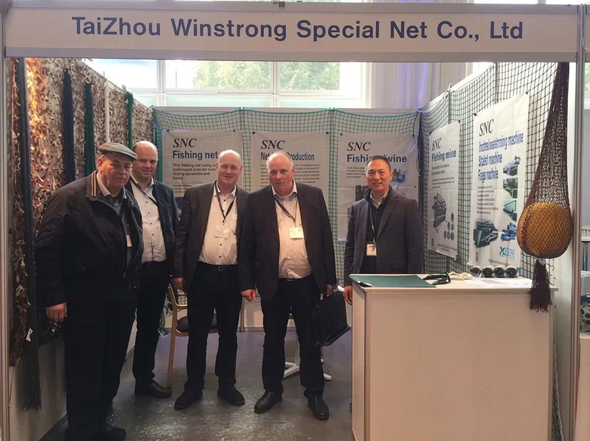 Winstrong team with visitors at the Denmark exhibition in 2017
