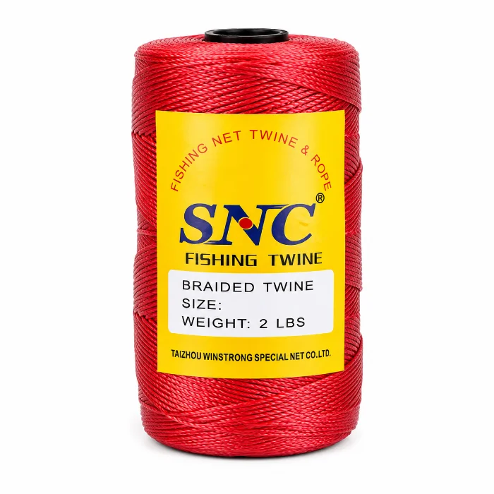Red SNC braided fishing twine spool