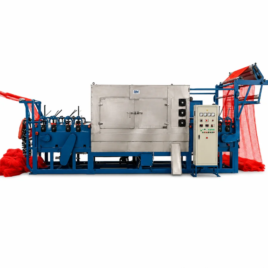 Fishing net stretching machine