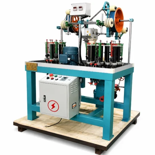 Braiding machine for braided twine and net