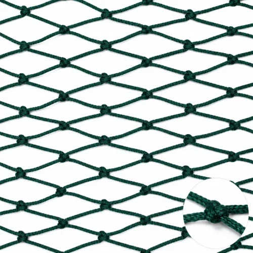 Green braided PE fishing net