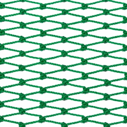 Green PE netting, double knot