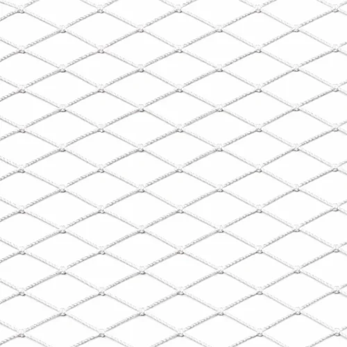 White Raschel knotless fishing net