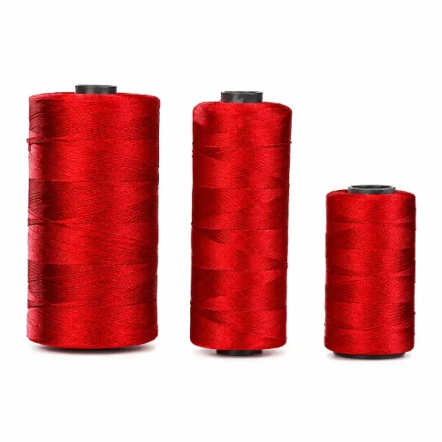 Red nylon twisted twine spools